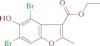 Ethyl 4,6-dibromo-5-hydroxy-2-methylbenzofuran-3-carboxylate