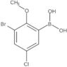 B-(3-Bromo-5-chloro-2-methoxyphenyl)boronic acid