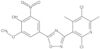 4-[3-(2,5-Dichloro-4,6-dimethyl-3-pyridinyl)-1,2,4-oxadiazol-5-yl]-2-methoxy-6-nitrophenol