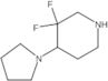 Piperidine, 3,3-difluoro-4-(1-pyrrolidinyl)-