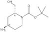 rel-1,1-Dimethylethyl (2R,4R)-4-amino-2-(hydroxymethyl)-1-piperidinecarboxylate