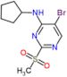 5-bromo-N-cyclopentyl-2-methylsulfonyl-pyrimidin-4-amine