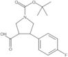 1-(1,1-Dimethylethyl) 4-(4-fluorophenyl)-1,3-pyrrolidinedicarboxylate