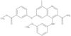 Methyl 3-[[3-(aminocarbonyl)-4-[(3-methoxyphenyl)amino]-8-methyl-6-quinolinyl]thio]benzoate