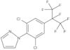 1-[2,6-Dichloro-4-[1,2,2,2-tetrafluoro-1-(trifluoromethyl)ethyl]phenyl]-1H-pyrazole