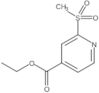 4-Pyridinecarboxylic acid, 2-(methylsulfonyl)-, ethyl ester