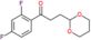 1-(2,4-difluorophenyl)-3-(1,3-dioxan-2-yl)propan-1-one