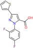 1-(2,4-difluorophenyl)-3-thiophen-2-yl-1H-pyrazole-5-carboxylic acid