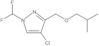 4-Chloro-1-(difluoromethyl)-3-[(2-methylpropoxy)methyl]-1H-pyrazole