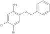 4-Bromo-5-chloro-2-(phenylmethoxy)benzenamine