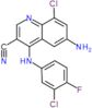 6-amino-8-chloro-4-(3-chloro-4-fluoro-anilino)quinoline-3-carbonitrile