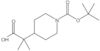 1-[(1,1-Dimethylethoxy)carbonyl]-α,α-dimethyl-4-piperidineacetic acid