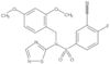 3-Cyano-N-[(2,4-dimethoxyphenyl)methyl]-4-fluoro-N-1,2,4-thiadiazol-5-ylbenzenesulfonamide