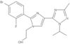 2-(4-Bromo-2-fluorophenyl)-4-[3-methyl-1-(1-methylethyl)-1H-1,2,4-triazol-5-yl]-1H-imidazole-1-ethanol