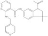 N-(1-Acetyl-2,3-dihydro-3,3-dimethyl-1H-indol-6-yl)-2-[(4-pyridinylmethyl)amino]-3-pyridinecarboxa…