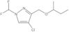 1H-Pyrazole, 4-chloro-1-(difluoromethyl)-3-[(1-methylpropoxy)methyl]-