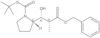 Phenylmethyl (αR,βR,2S)-1-[(1,1-dimethylethoxy)carbonyl]-β-hydroxy-α-methyl-2-pyrrolidinepropanoate