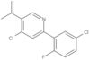 4-Chloro-2-(5-chloro-2-fluorophenyl)-5-(1-methylethenyl)pyridine