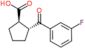 (1R,2R)-2-(3-fluorobenzoyl)cyclopentane-1-carboxylic acid