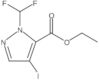 1H-Pyrazole-5-carboxylic acid, 1-(difluoromethyl)-4-iodo-, ethyl ester