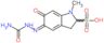 (5Z)-5-(carbamoylhydrazono)-1-methyl-6-oxo-2,3,5,6-tetrahydro-1H-indole-2-sulfonic acid