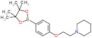 1-[2-[4-(4,4,5,5-tetramethyl-1,3,2-dioxaborolan-2-yl)phenoxy]ethyl]piperidine