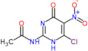 N-(6-chloro-5-nitro-4-oxo-1,4-dihydropyrimidin-2-yl)acetamide