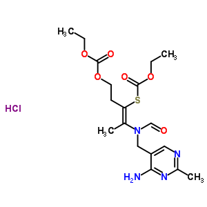 Carbonic acid, 4-[[(4-amino-2-methyl-5-pyrimidinyl)methyl]formylamino]-3-[(ethoxycarbonyl)thio]-3-…