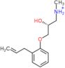 (2R)-2-hydroxy-N-methyl-3-(2-prop-2-en-1-ylphenoxy)propan-1-aminium