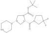 1,1-Dimethylethyl (2S,4S)-2-[(3,3-difluoro-1-pyrrolidinyl)carbonyl]-4-(1-piperazinyl)-1-pyrrolidinecarboxylate