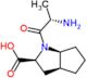 (2S,3aS,6aS)-1-[(2S)-2-aminopropanoyl]-3,3a,4,5,6,6a-hexahydro-2H-cyclopenta[b]pyrrole-2-carboxy...