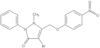 4-Bromo-1,2-dihydro-1-methyl-5-[(4-nitrophenoxy)methyl]-2-phenyl-3H-pyrazol-3-one