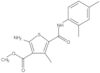 Methyl 2-amino-5-[[(2,4-dimethylphenyl)amino]carbonyl]-4-methyl-3-thiophenecarboxylate