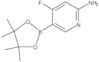 4-Fluoro-5-(4,4,5,5-tetramethyl-1,3,2-dioxaborolan-2-yl)-2-pyridinamine