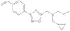 4-[5-[[(Cyclopropylmethyl)propylamino]methyl]-1,2,4-oxadiazol-3-yl]benzaldehyde