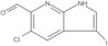 5-Chloro-3-iodo-1H-pyrrolo[2,3-b]pyridine-6-carboxaldehyde