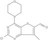 2-Chloro-7-methyl-4-(4-morpholinyl)thieno[3,2-d]pyrimidine-6-carboxaldehyde