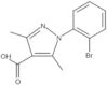 1H-Pyrazole-4-carboxylic acid, 1-(2-bromophenyl)-3,5-dimethyl-