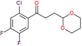 1-(2-chloro-4,5-difluoro-phenyl)-3-(1,3-dioxan-2-yl)propan-1-one