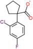 1-(2-cloro-4-fluorofenil) ciclopentanocarboxilato