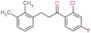 1-(2-chloro-4-fluoro-phenyl)-3-(2,3-dimethylphenyl)propan-1-one