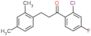 1-(2-chloro-4-fluoro-phenyl)-3-(2,4-dimethylphenyl)propan-1-one