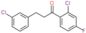 1-(2-chloro-4-fluoro-phenyl)-3-(3-chlorophenyl)propan-1-one