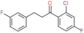 1-(2-chloro-4-fluoro-phenyl)-3-(3-fluorophenyl)propan-1-one