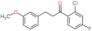 1-Propanone, 1-(2-chloro-4-fluorophenyl)-3-(3-methoxyphenyl)-