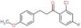 1-(2-chloro-4-fluoro-phenyl)-3-(4-methoxyphenyl)propan-1-one