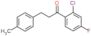1-(2-chloro-4-fluoro-phenyl)-3-(p-tolyl)propan-1-one
