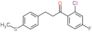 1-(2-chloro-4-fluoro-phenyl)-3-(4-methylsulfanylphenyl)propan-1-one