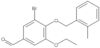 3-Bromo-5-ethoxy-4-[(2-methylphenyl)methoxy]benzaldehyde