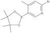 2-Bromo-4-methyl-5-(4,4,5,5-tetramethyl-1,3,2-dioxaborolan-2-yl)pyridine